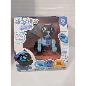 WowWee Chippies Chipper Remote Control Robot Dog Blue Interactive Toy Pet Dance